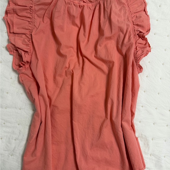 H&M Coral Ruffle Blouse - Picture 2 of 3
